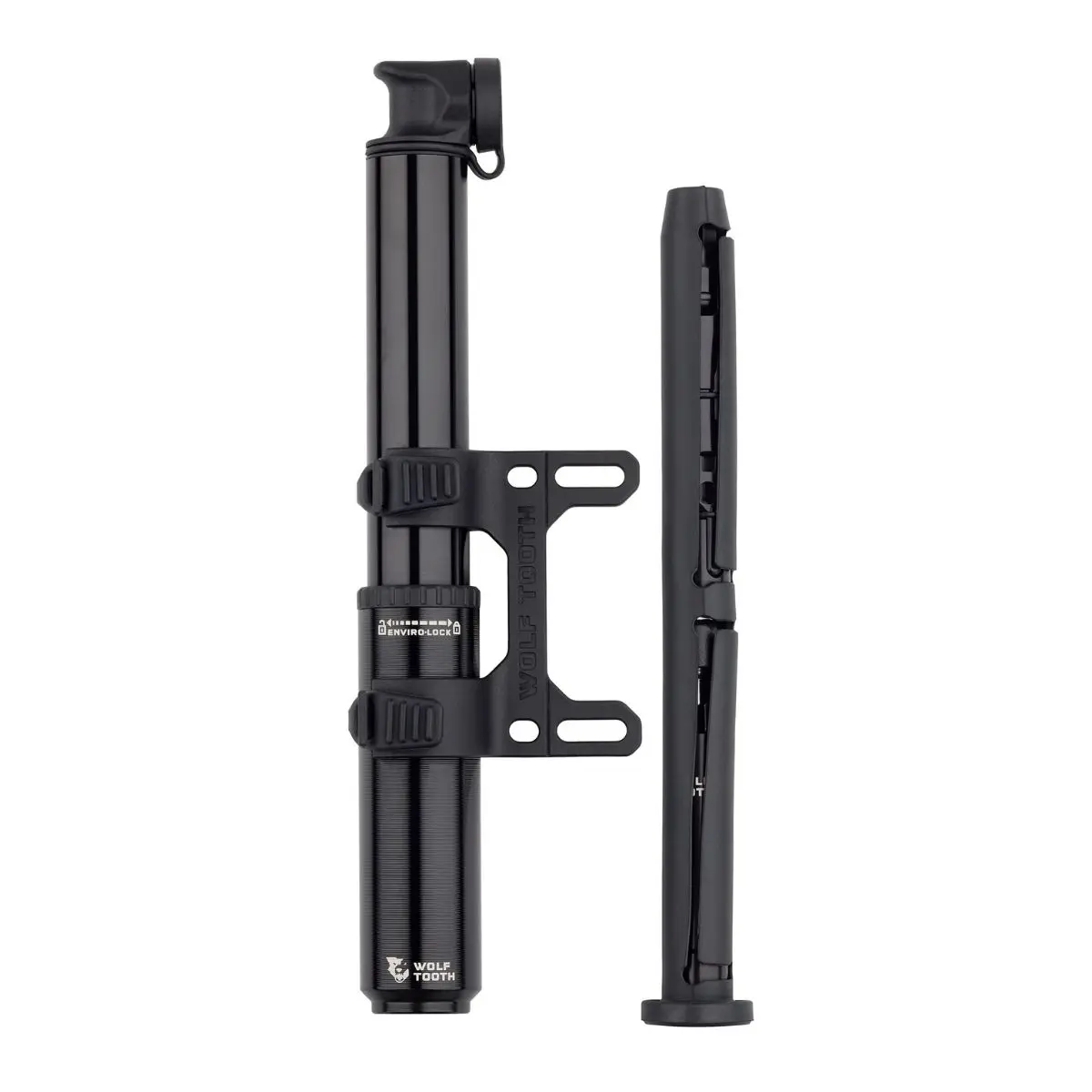 WOLF TOOTH ENCASE PUMP 85CC WITH HEX BIT WRENCH MULTI-TOOL & CHAIN + TYRE PLUG TOOL image 2