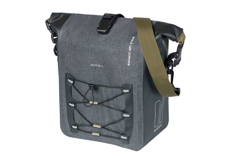Basil - Navigator Storm Waterproof Single Bag (MIK Studs)