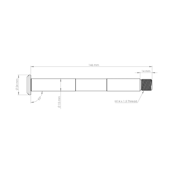 Burgtec Non-Boost Fox Front Axle image 2
