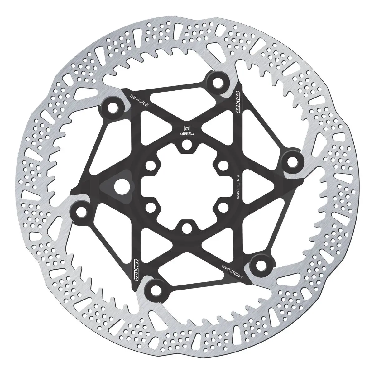 GALFER - MTB SHARK EVO DISC ROTOR - 6-BOLT - 2MM