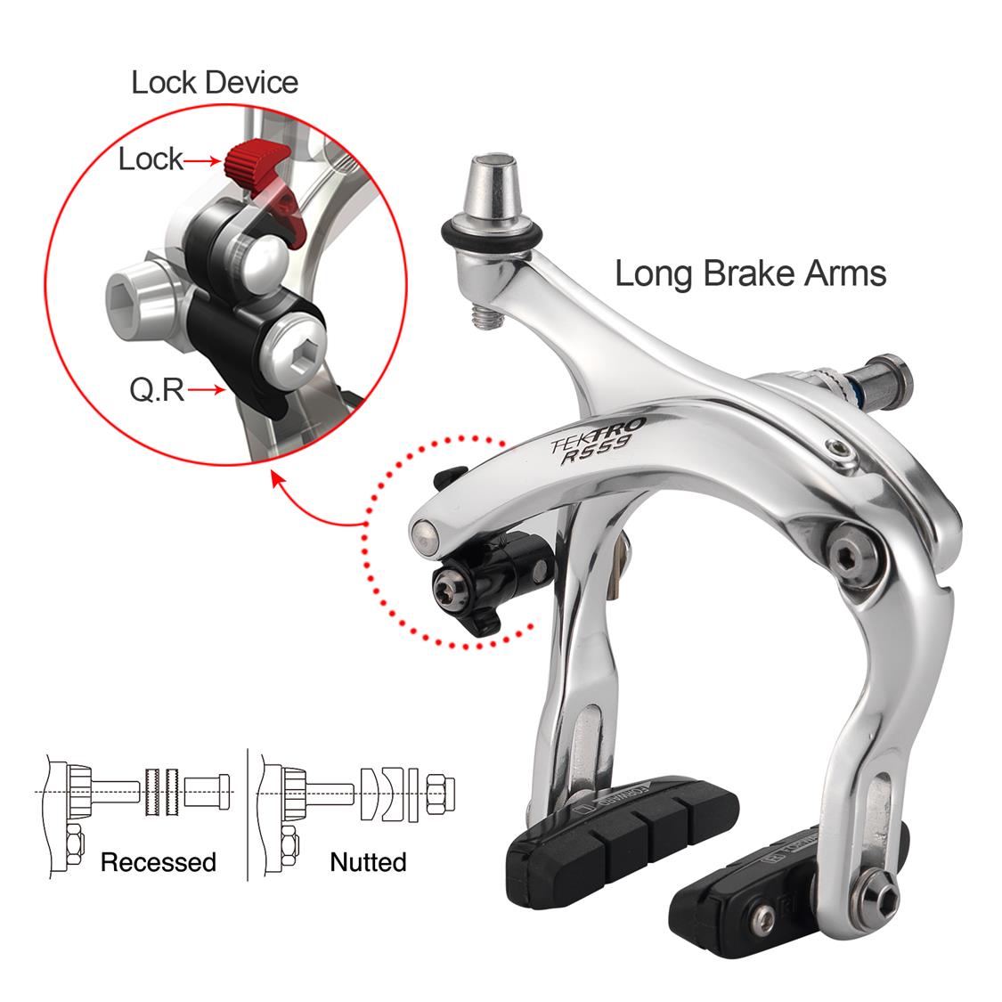 Tektro - R559 Long Reach Brakeset image 2