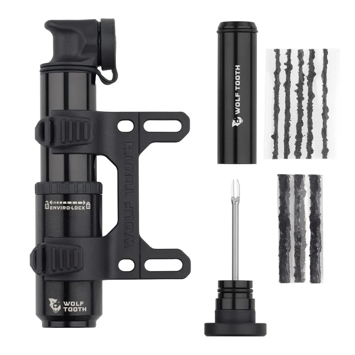 WOLF TOOTH ENCASE PUMP 40CC WITH TUBELESS TYRE PLUG TOOL