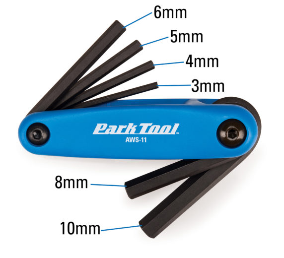 Park Tool - AWS-11 - Hex Wrench Set 3, 4, 5, 6, 8 & 10mm image 2