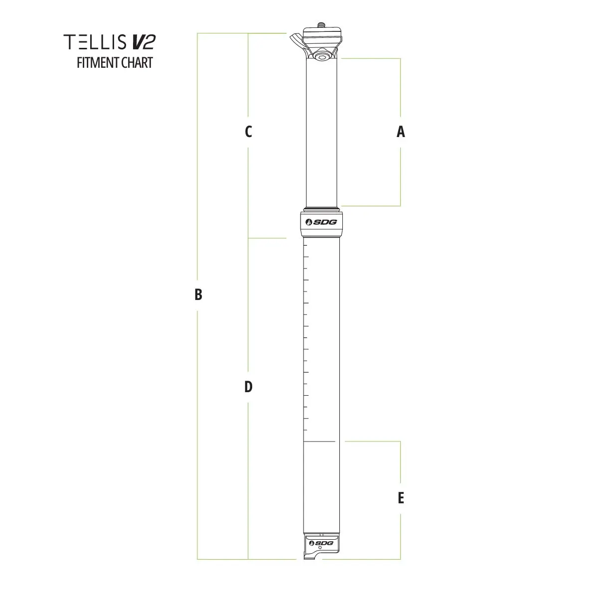 SDG - TELLIS V2 DROPPER SEATPOST - 34.9MM image 15