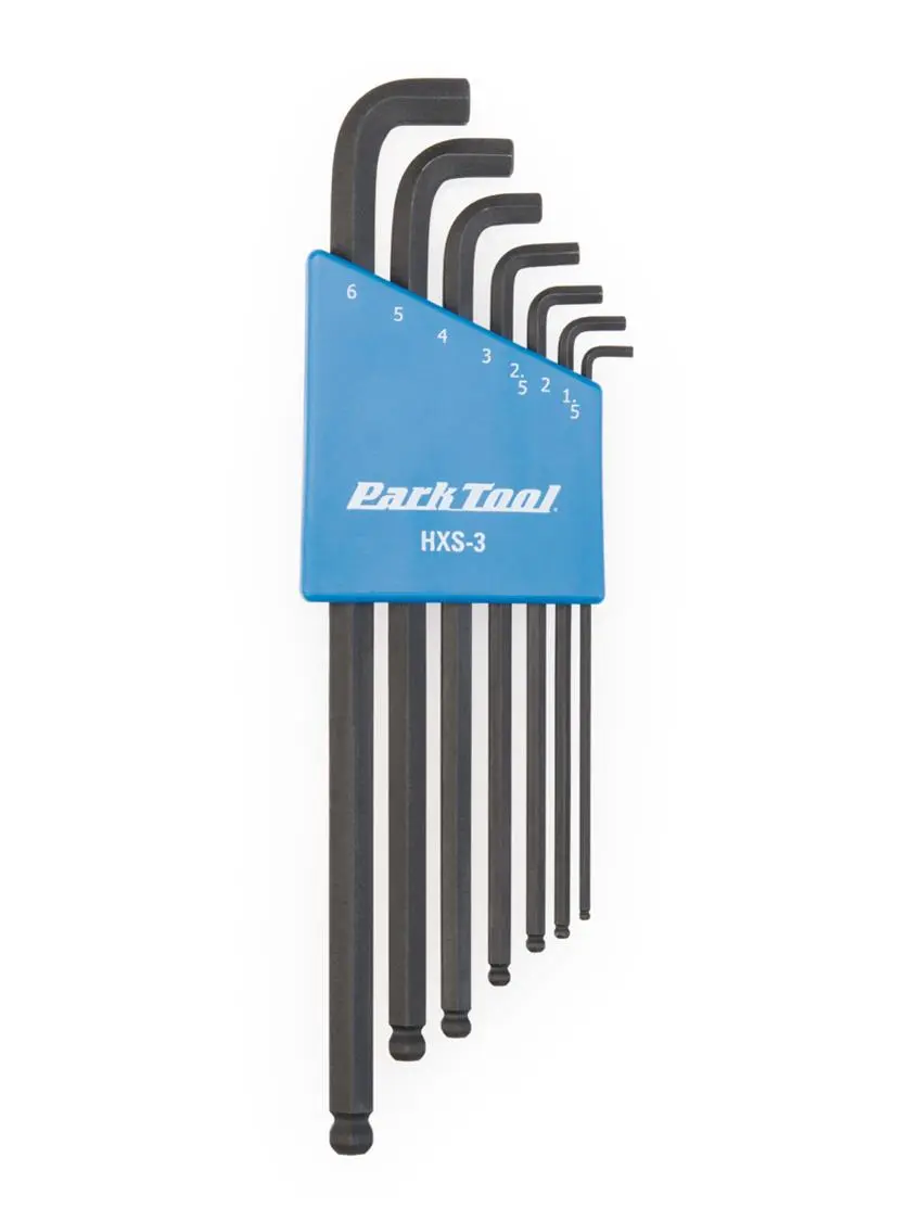 Park Tool - HXS-3 - Stubby Hex Wrench Set